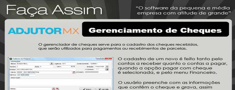 Gerenciamento de Cheques